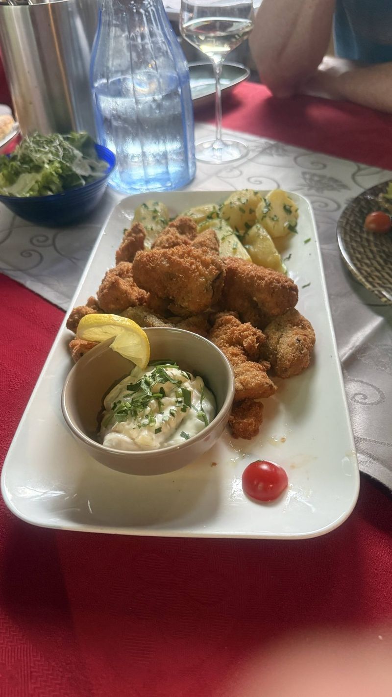 Austrian fried chicken with tartar sauce