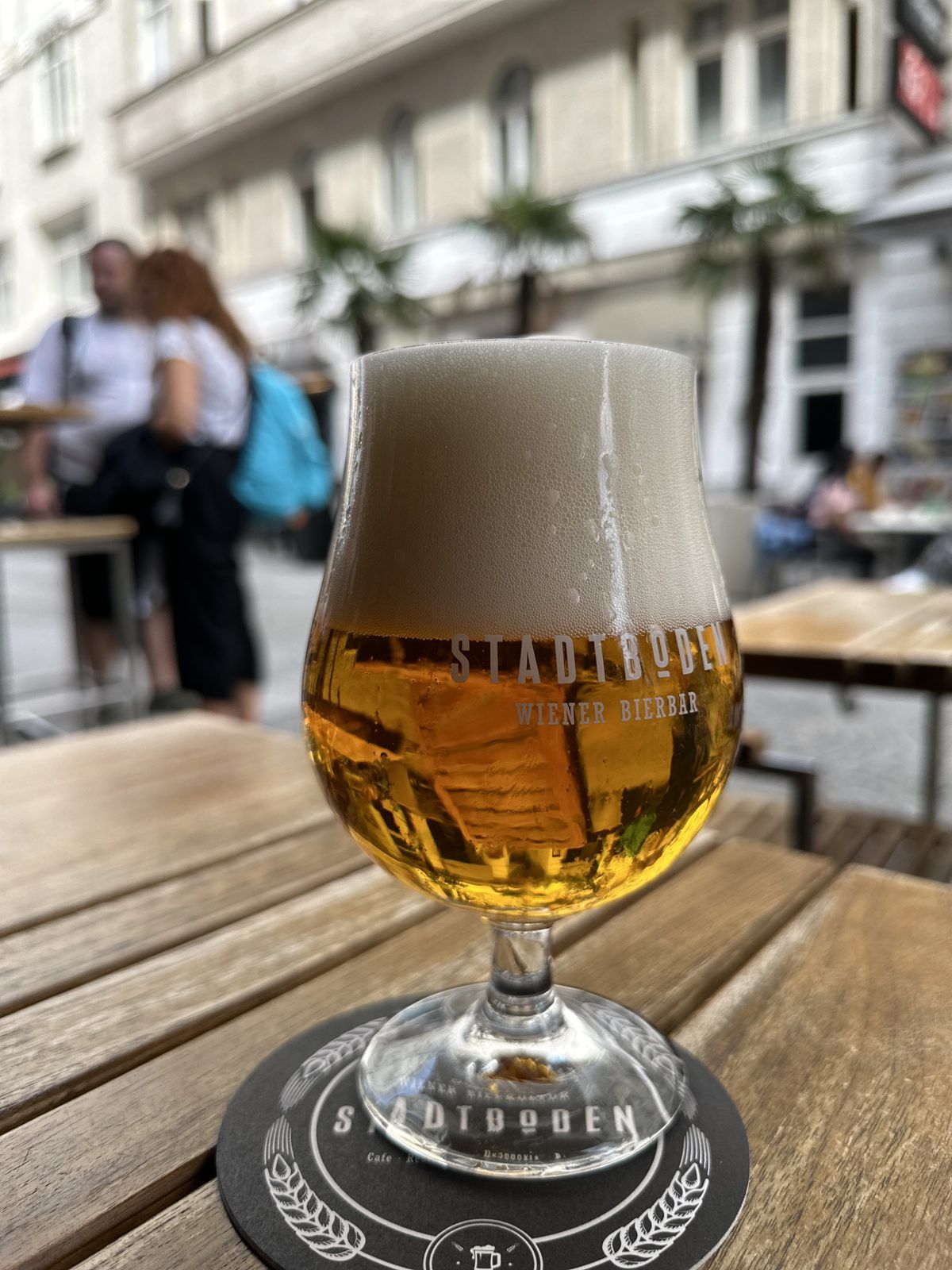 Beer in a tulip glass – Vienna
