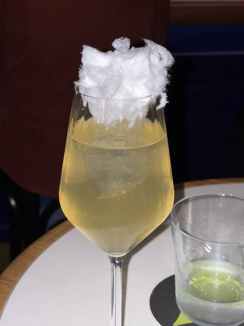 Cocktail with candy floss