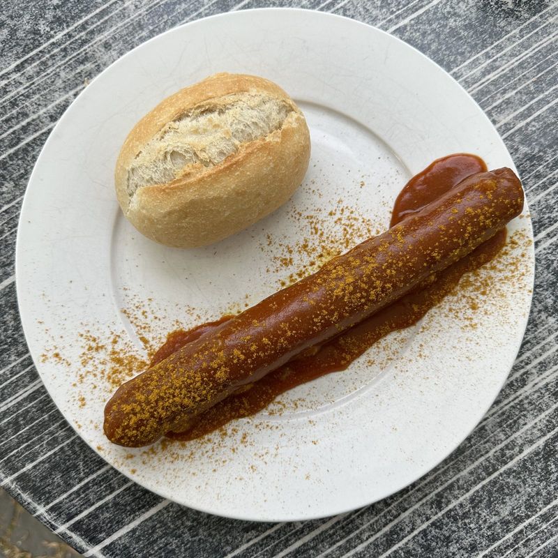 Currywurst with a bread roll – Berlin