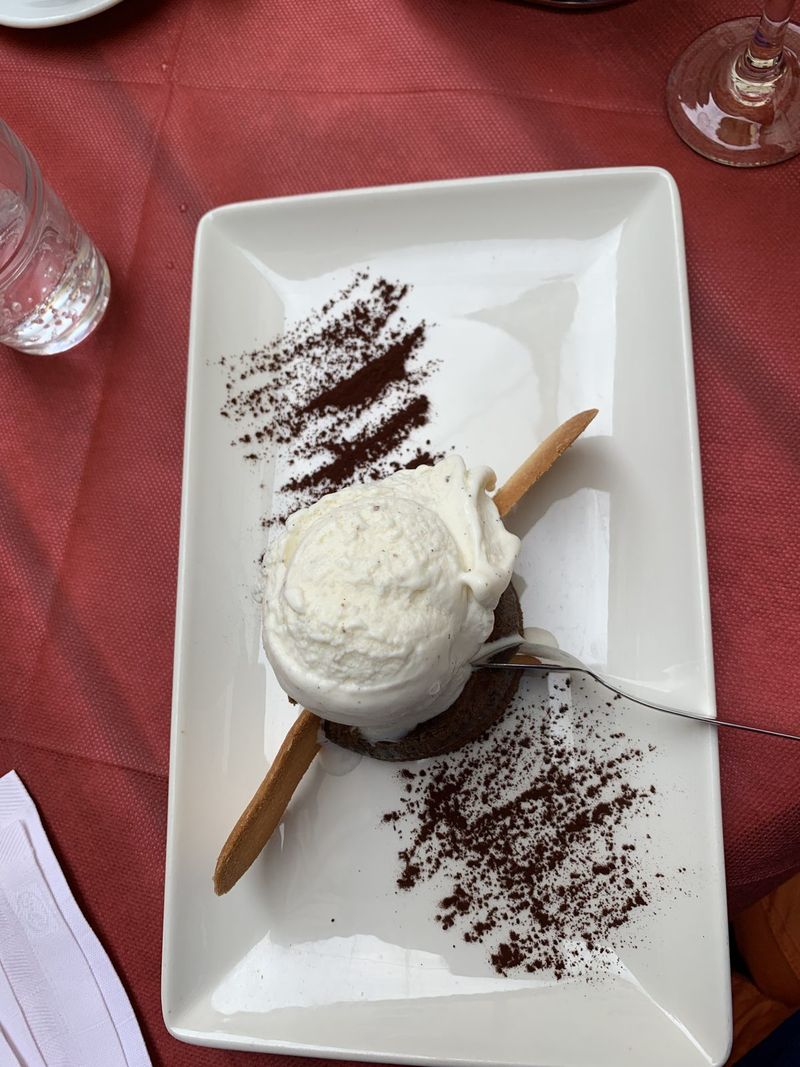 Ice cream dessert with cocoa – Peschiera del Garda