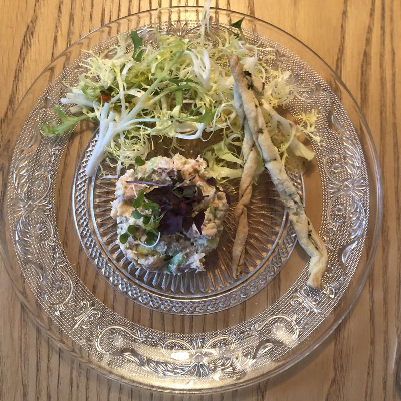 Frisée salad with fried fish strips – Bludenz