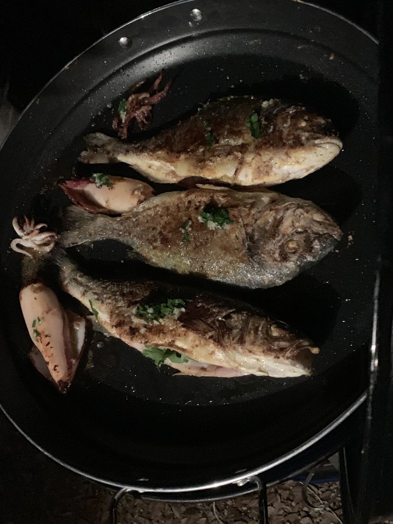 Grilled sea bream and squid – Rovinj