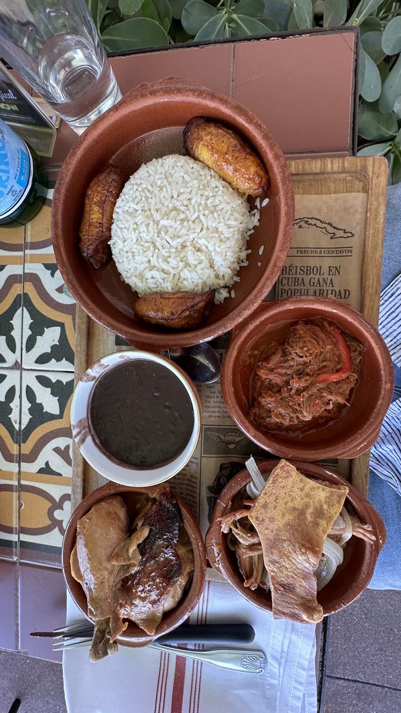 Cuban plate with ropa vieja – Miami Beach