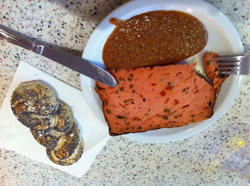 Leberkäse with sweet mustard – Linz