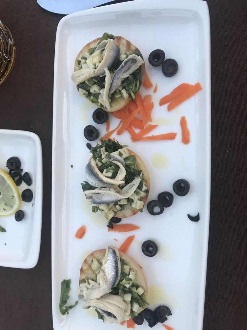 Marinated anchovies on bread – Opatija