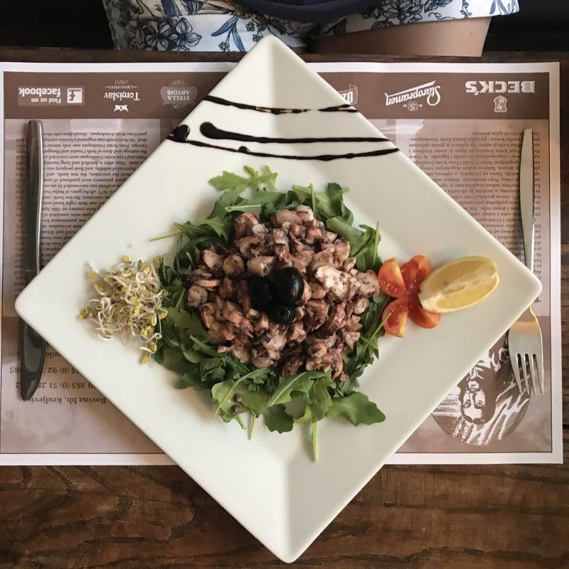 Octopus salad on rocket – Rijeka