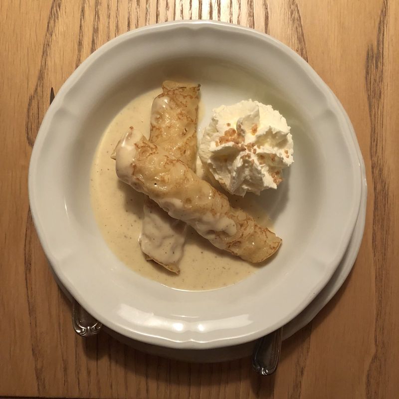 Crêpes with vanilla sauce – Bludenz