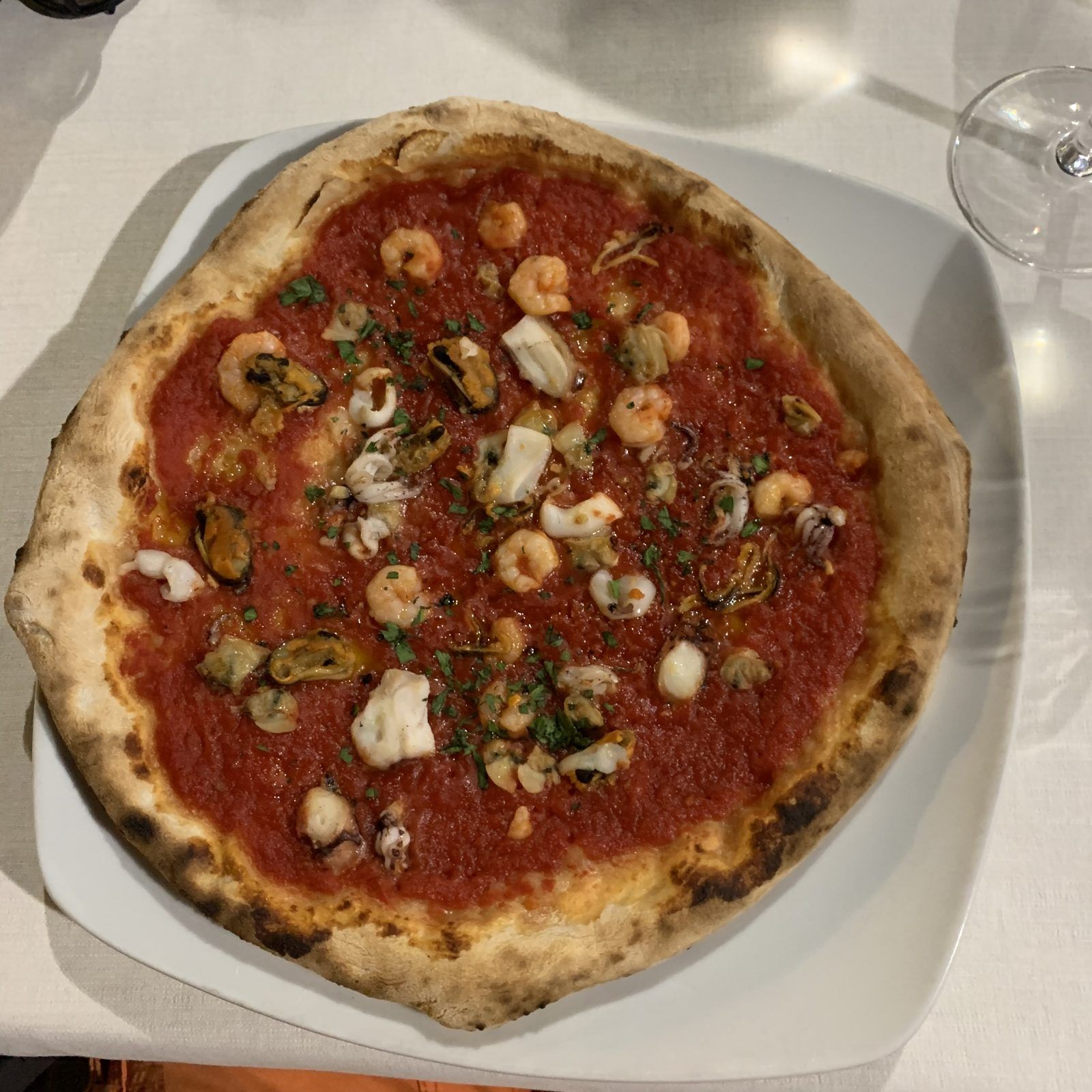 Seafood pizza – Castelnuovo del Garda