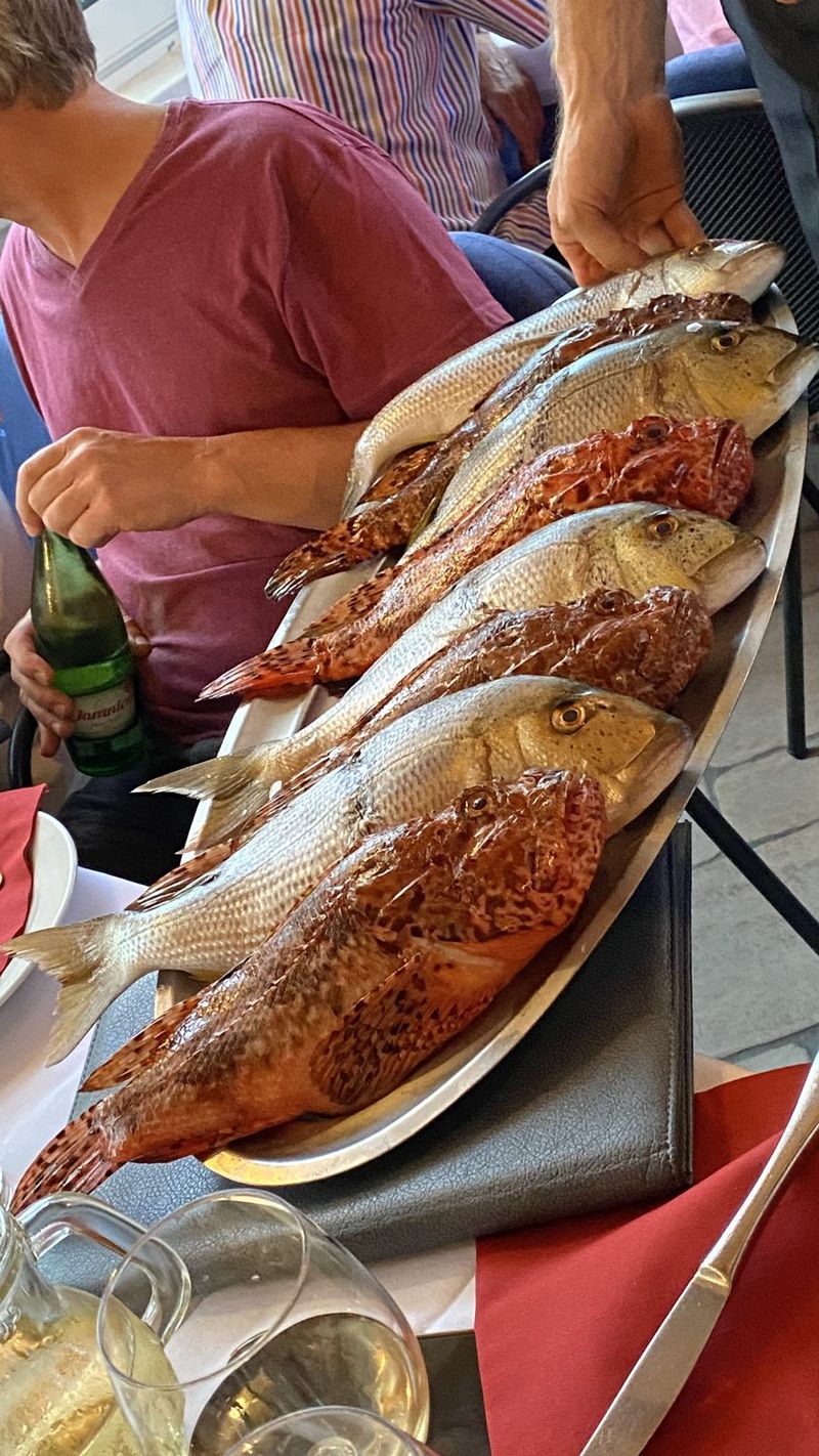 Platter of whole fish – Mali Lošinj