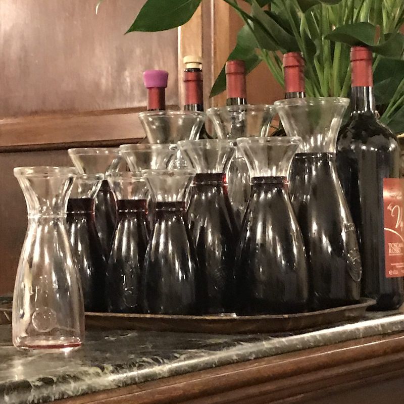Red wine in carafes – Florence