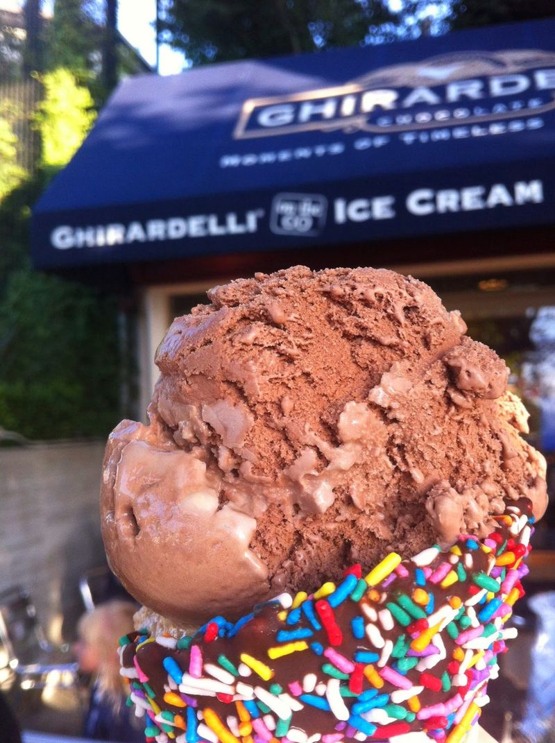 Chocolate ice cream with sprinkles – San Francisco