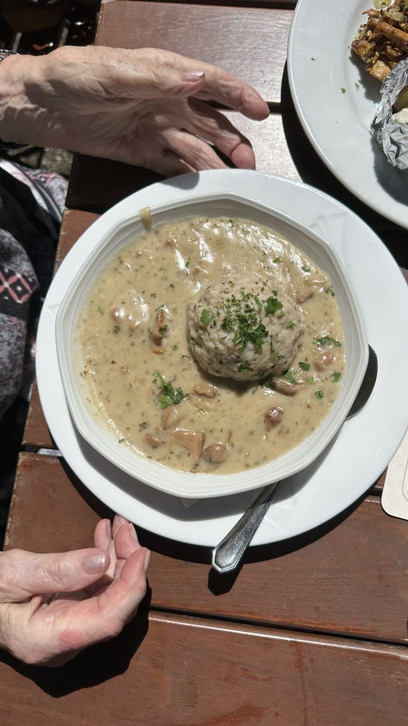 Mushroom sauce with bread dumpling – Freistadt