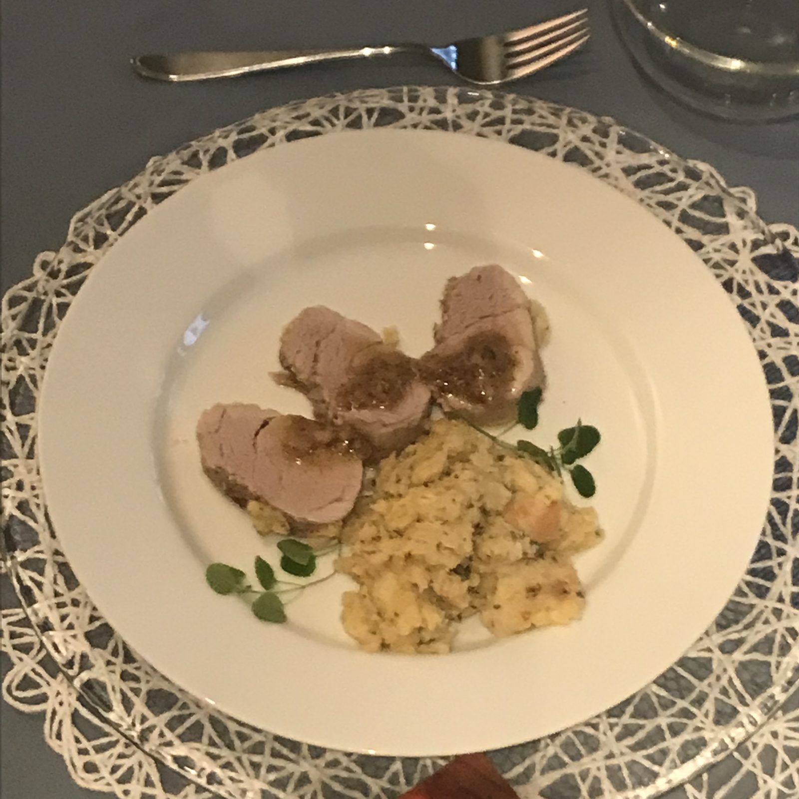 Schweinsfilet mit Risotto – Linz